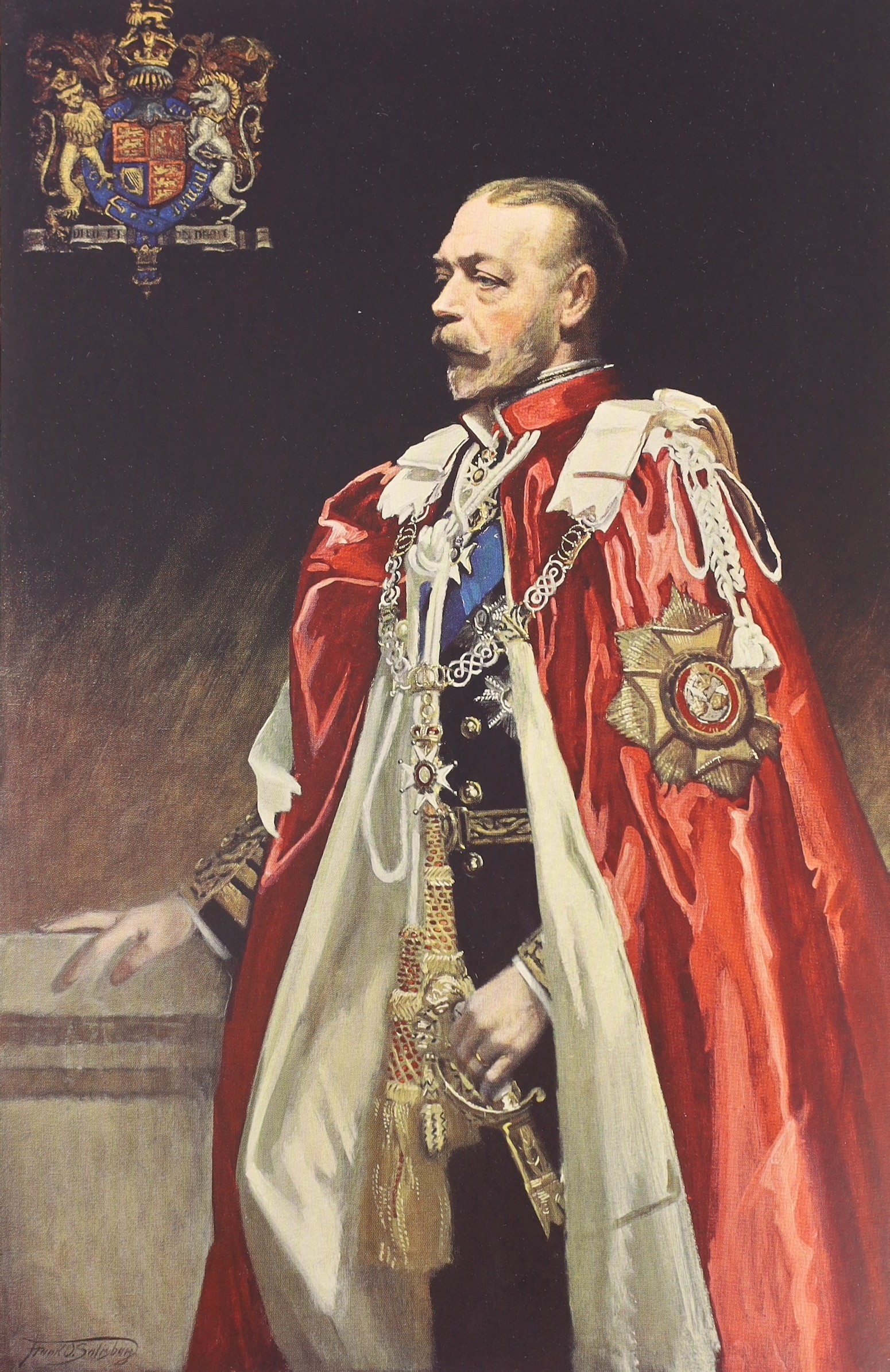 Barber B. Aquila - The Art of Frank O. Salisbury....Limited Edition (of 250 numbered copies, signed by the artist). num. plates (some coloured) and other illus; publisher's gilt lettered vellum with gilt top, in slipcase